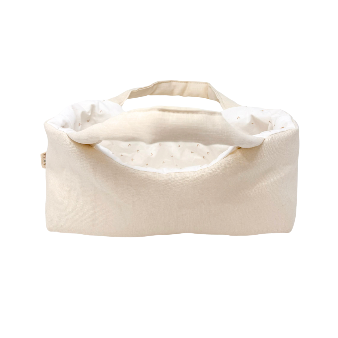 Cuddle Carrier - Cream Linen + Bean Print