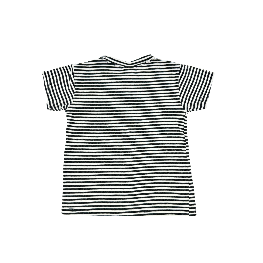 The Whimsical Fox | Striped Organic Tee | 4T