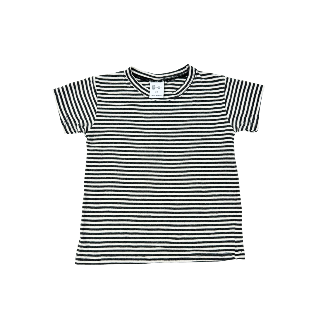 The Whimsical Fox | Striped Organic Tee | 4T