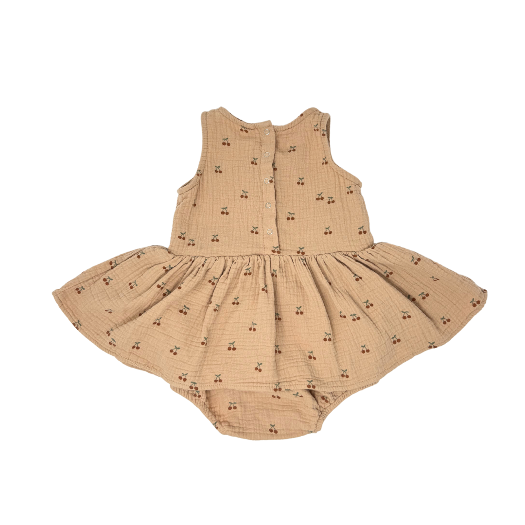 Quincy Mae | Skirted Cherry Romper| 18-24 M