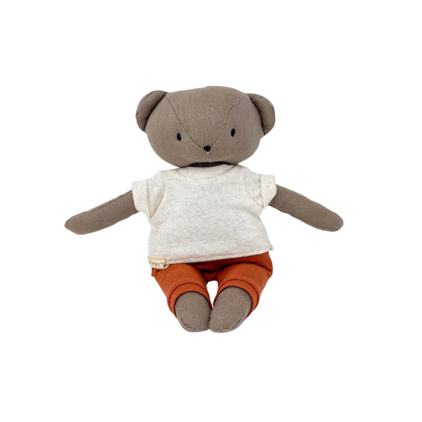 Coco Bear + Oatmeal T-shirt with Leggings in Maroon