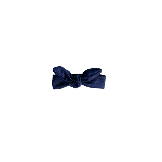 Bow Headband - Navy